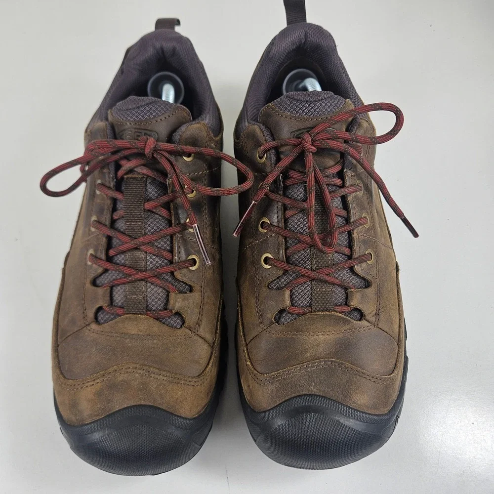 Keen Targhee III Oxford Mens 12 Wide Leather Hiking Walking Shoes Low Top Boots